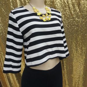 Everly Striped Crop Top